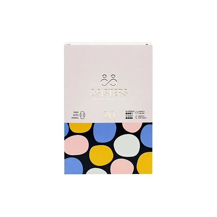 Sisters Organic Cotton Duo Pads with Wings 20 Count