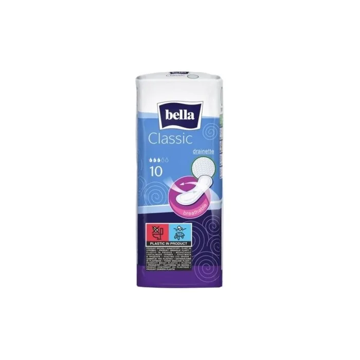Bella Classic Air Sanitary Pads Light Absorbency 10 Count