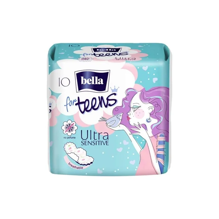 Bella for Teens Ultra Sensitive Sanitary Towels Pack of 10 - Pack of 6
