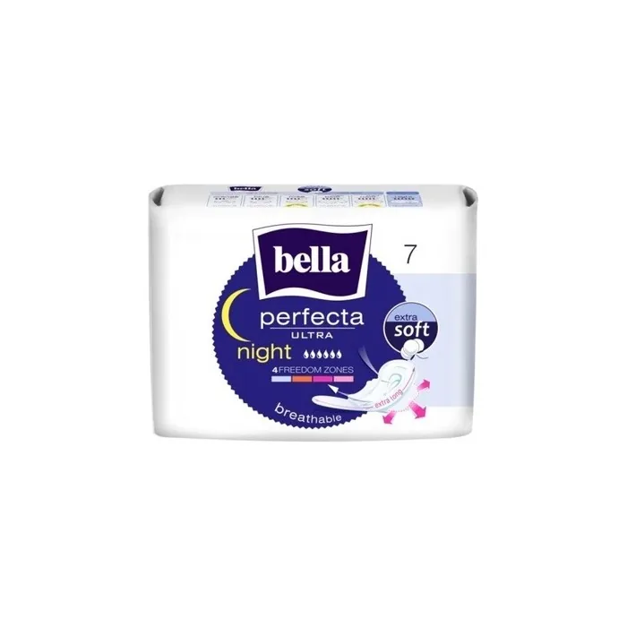 Bella Perfecta Ultra Night Wings Sanitary Pads 7pack For Overnight Protection