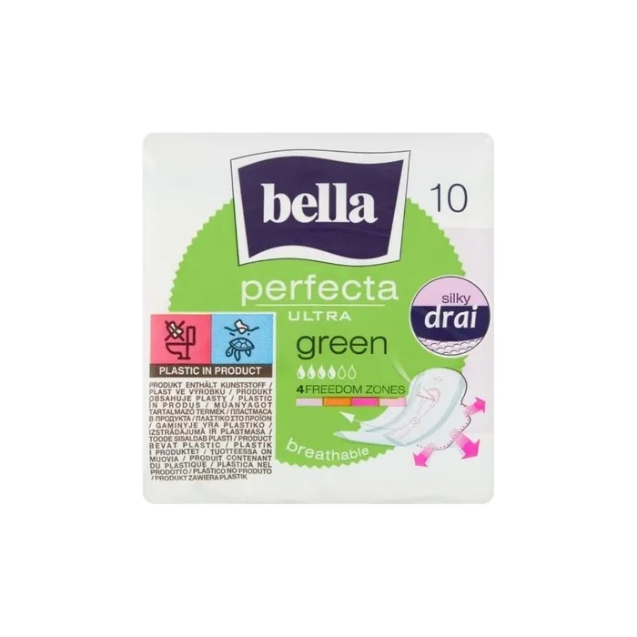 Bella Perfecta Ultra Green Sanitary Pads 10 Pieces