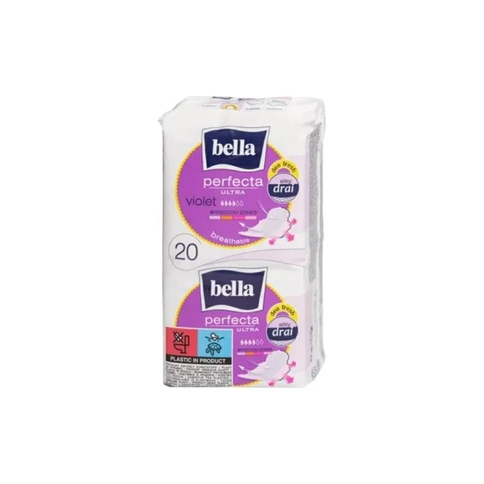 T.Z.M.O. Bella Perfecta A20 Violet Sanitary Pads 20 Count