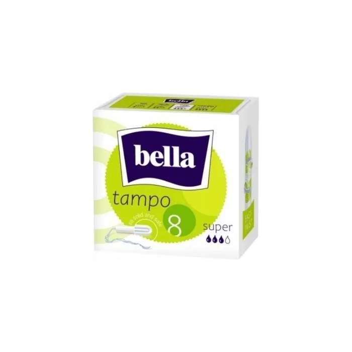 Bella Tampo Deluxe Super Tampons 8pack With Ultimate Comfort & Superior Absorbency