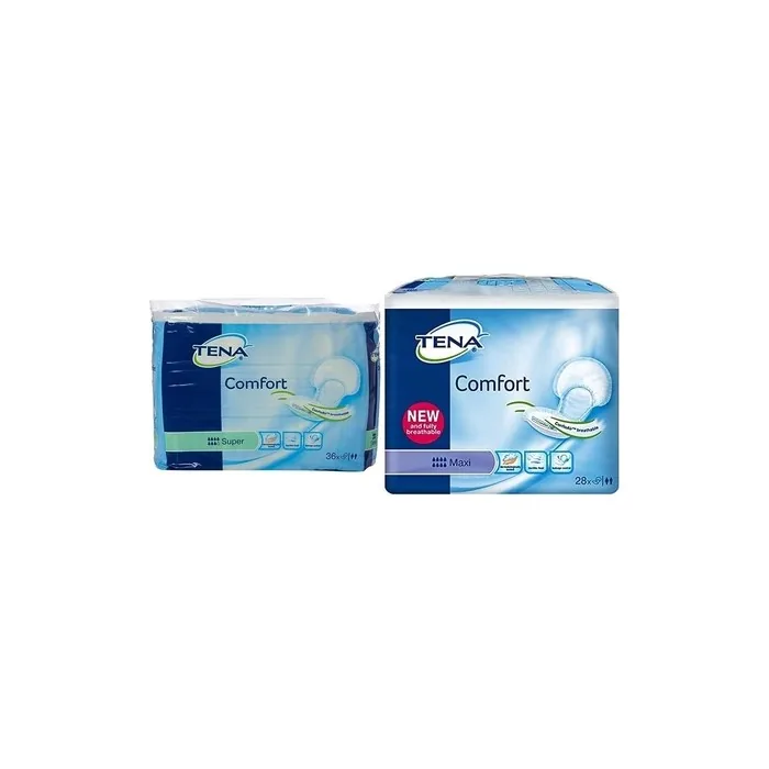 TENA Comfort Super Pads White and Comfort Maxi 28's 1 count + Incontinence Protector SMTNC3