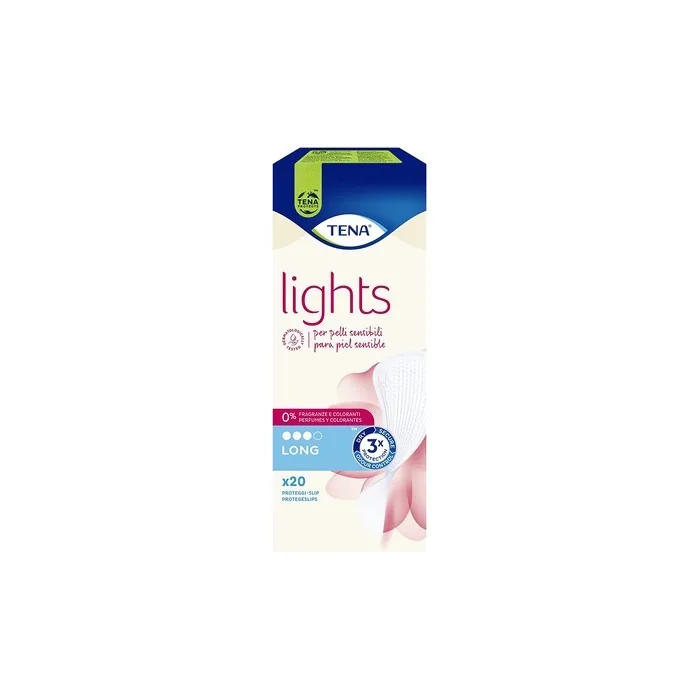 Lights by Tena Long Panty Liners 20 Count