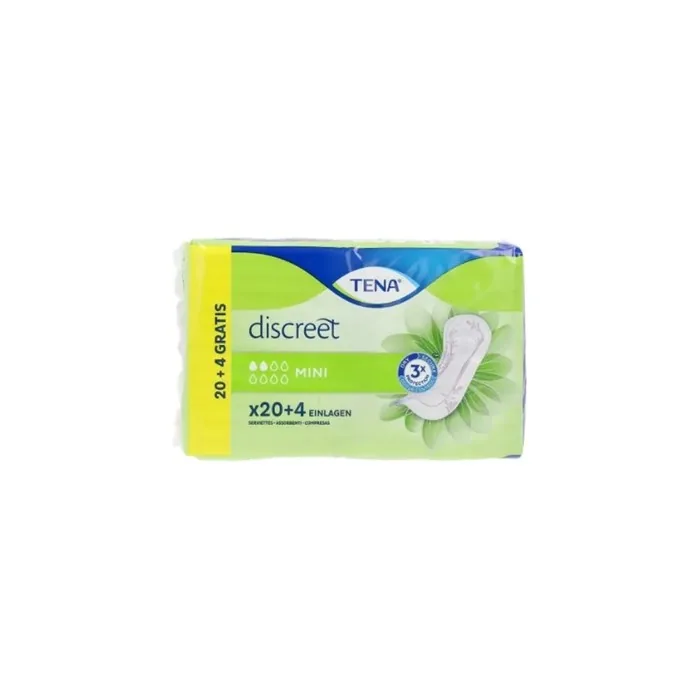 Tena Discreet Incontinence Sanitary Towel Mini 24 Units