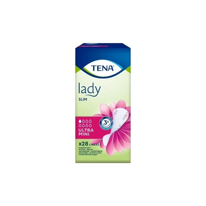 Tena Lady Slim Ultra Mini Anatomical Insoles - 28 Pieces