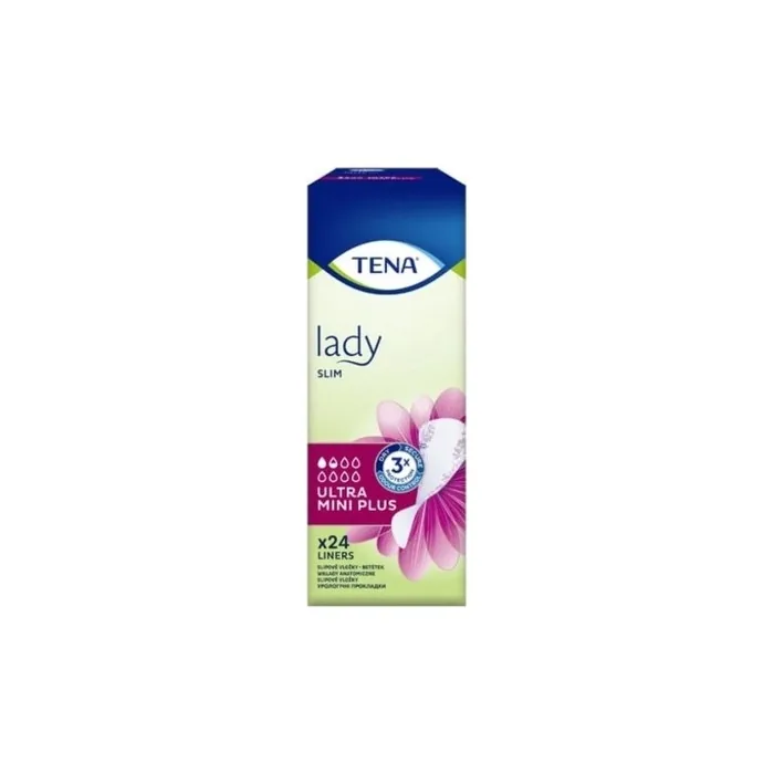 Tena Lady Slim Ultra Mini Plus Anatomical Insoles - 24 Pieces