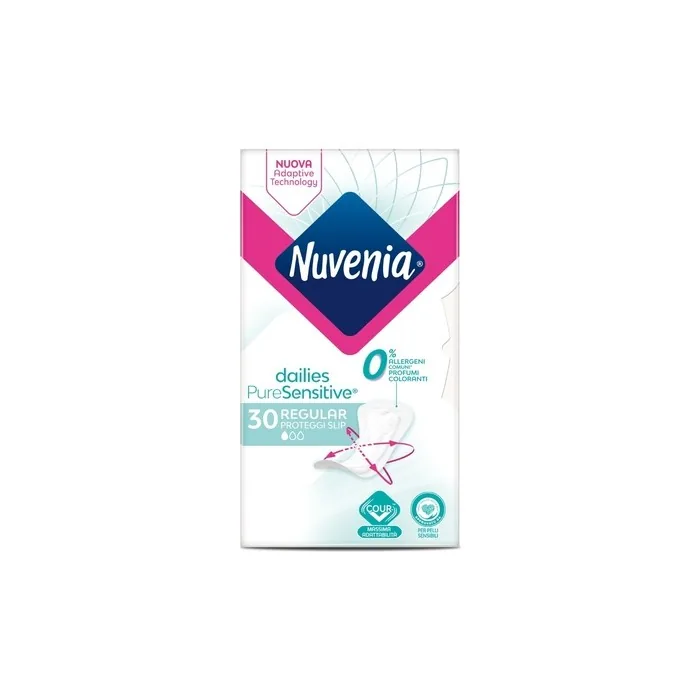Nuvenia Regular Pure Sensitive Slip with Gentle Surface for Sensitive Skin 30 Pieces