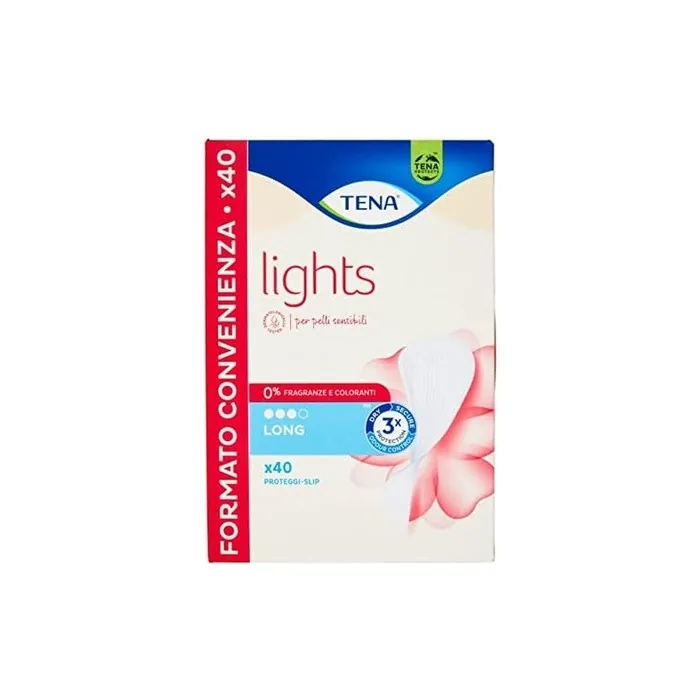 Tena Lights Long Liners for Sensitive Skin 40 Pieces