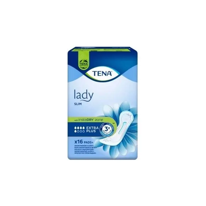 Tena Lady Slim Extra Plus Anatomical Nappies - 16 Pieces