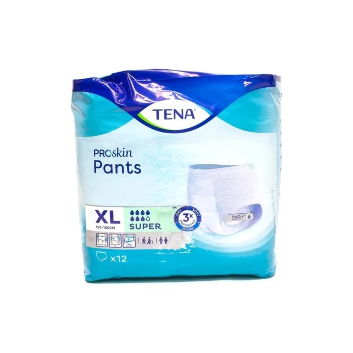 Tena Pants Super XL ConfioFit for Moderate and Heavy Incontinence 12 Pieces - Pack of 12
