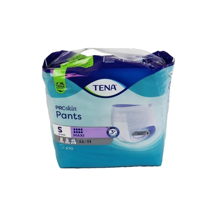 TENA ProSkin Maxi Pants for Incontinence, Size Small (65-85cm), 10 Count