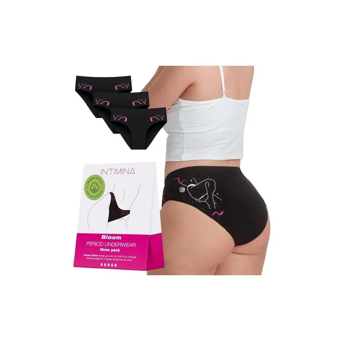 Intimina Bloom Period Underwear for No-Spill Comfort Heavy Flow