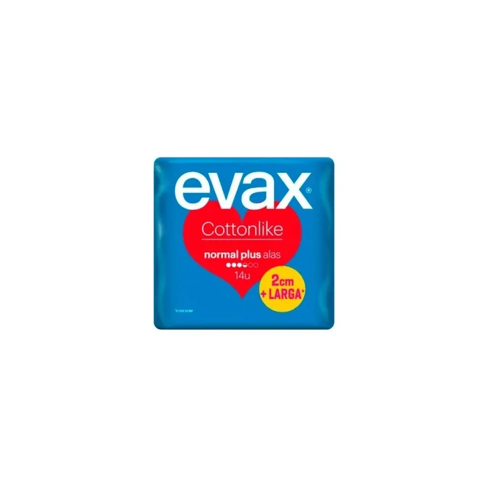 Evax Evax Cottonlike Normal Pads Wings Plus 14 Units