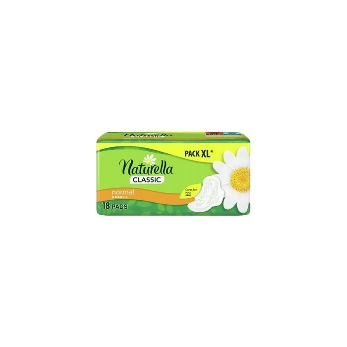 Naturella Classic Camomile Normal Sanitary Pads With Wings 18 Pieces
