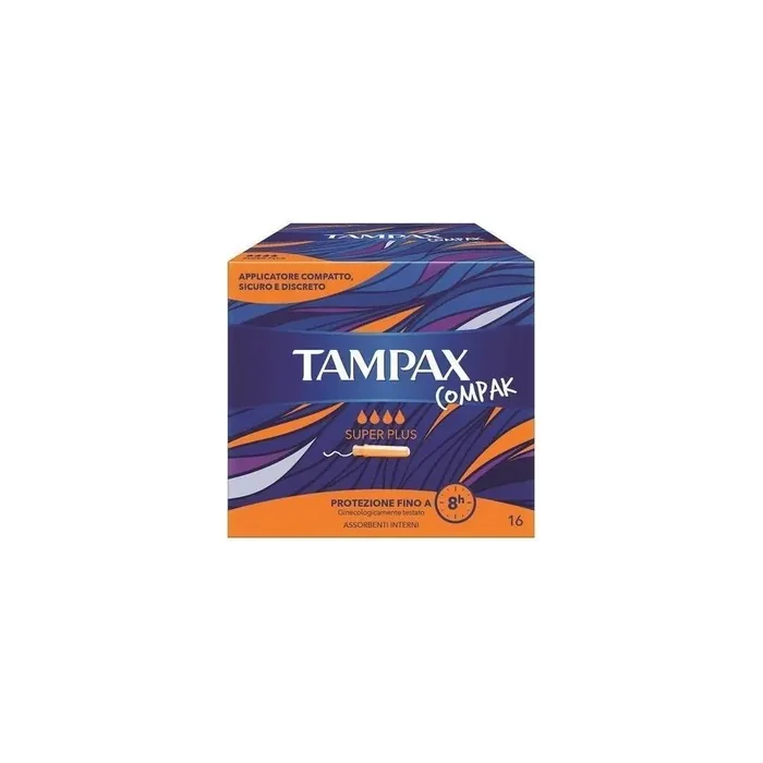 Fater Spa Tampax Compak Internal Absorbent Super Plus 16 Pieces