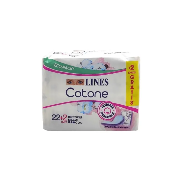 Fater Spa Lines Organic Cotton Folded Panty Liners 24 Pieces