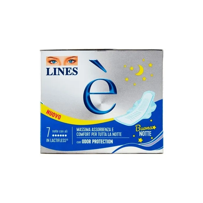 Lines Night With Wings Sanitary Pads 7 Pieces