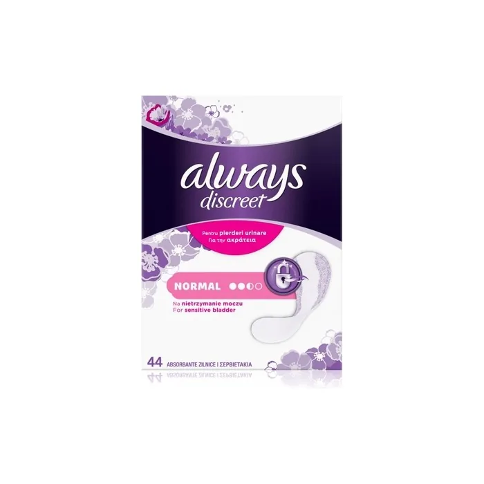 Always Discreet Liners 44 Set Normal Always