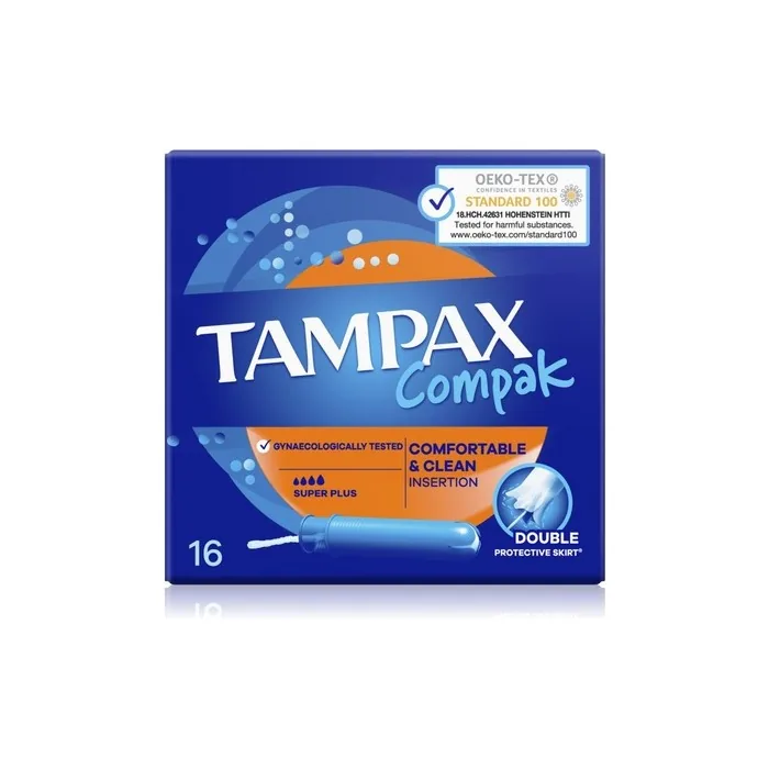 Tampax Compak Super Plus Tampons 16 Tampons