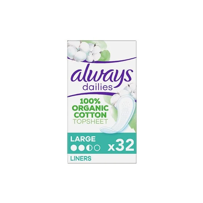 Always Always Dailies Cotton Protection Normal Pads 32 Count