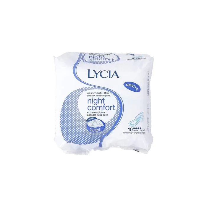 Lycia Ultra Night Pads with Wings 10 Count