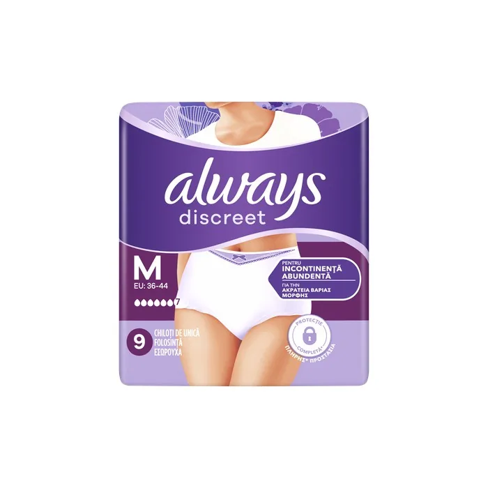 Always Always Discreet Underwear Incontinence Pants Women Plus M X9
