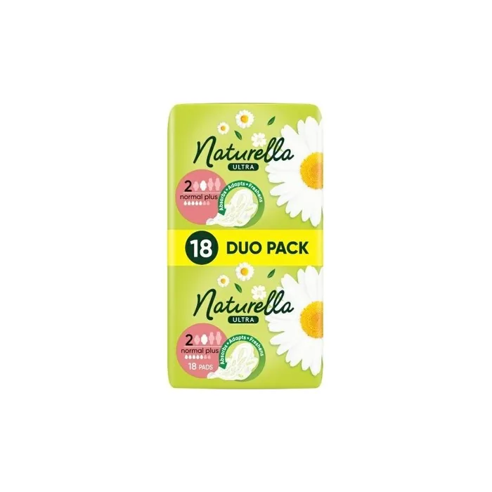 P&G Chemia Naturella Ultra Normal Plus Sanitary Pads Duo Pack 18 Count