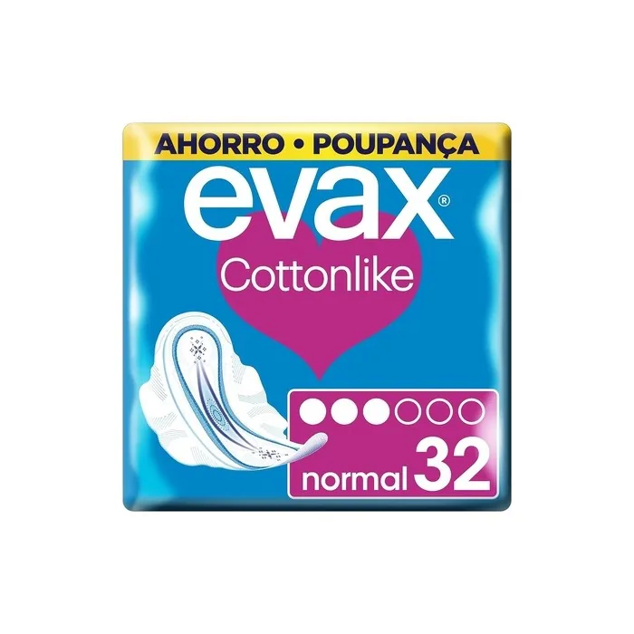 EVAX Cottonlike Sanitary Towels Normal Wings UDS 32
