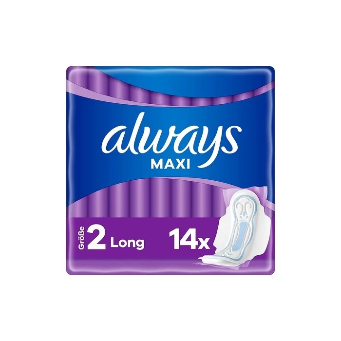 Always Maxi Long Pads Size 2 - Pack of 14