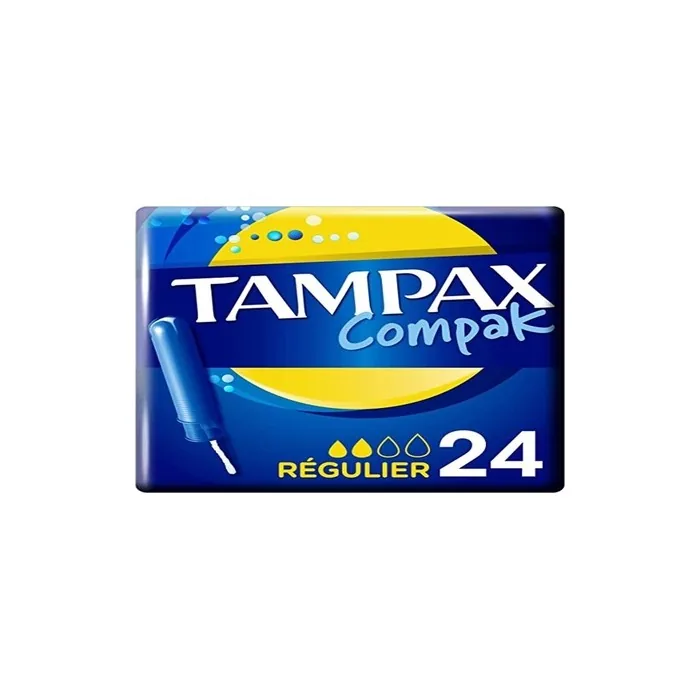 Tampax Compak Regular Tampons with Applicator 24 Count