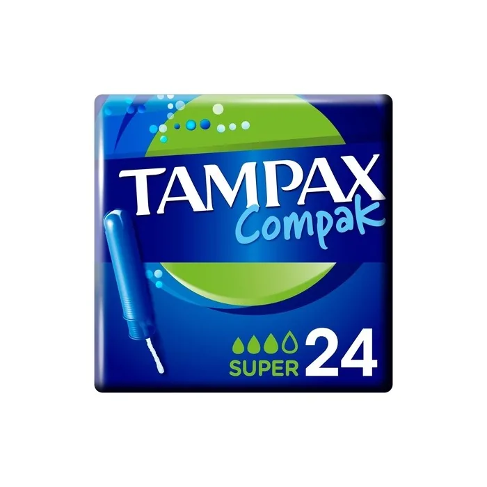 Tampax Compak Super Tampons with Applicator 24 Count