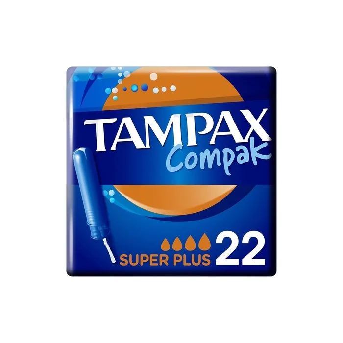 Tampax Compak Super Plus Tampons with Applicator 22 Individual Sleeves