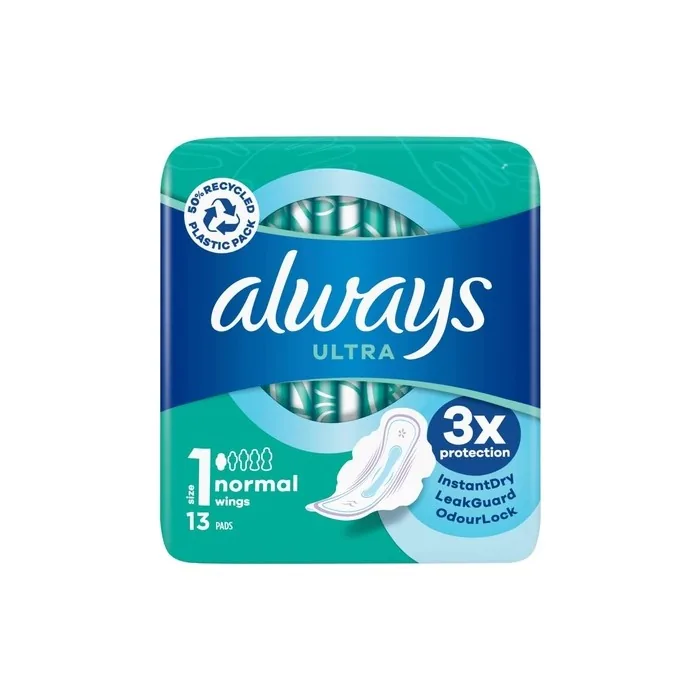 Always Ultra Normal Plus Sanitary Napkins Size 1
