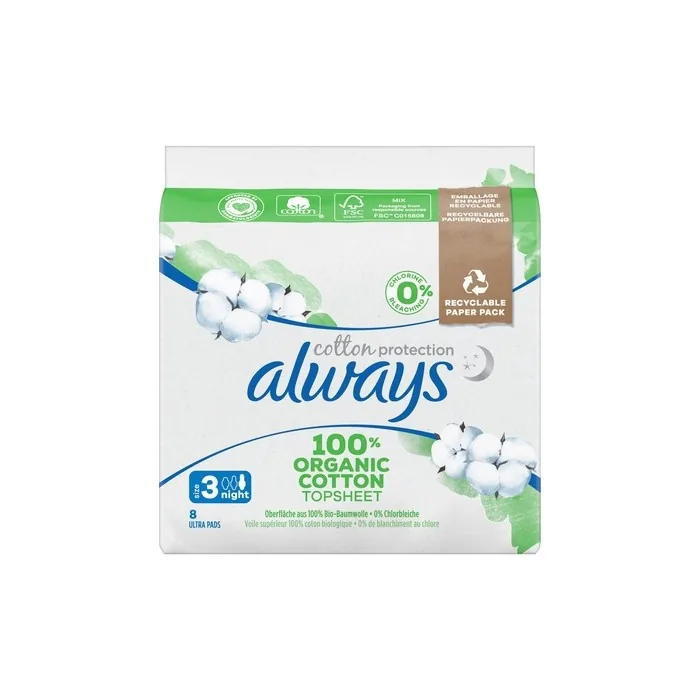 Always Cotton Protection Night Pads