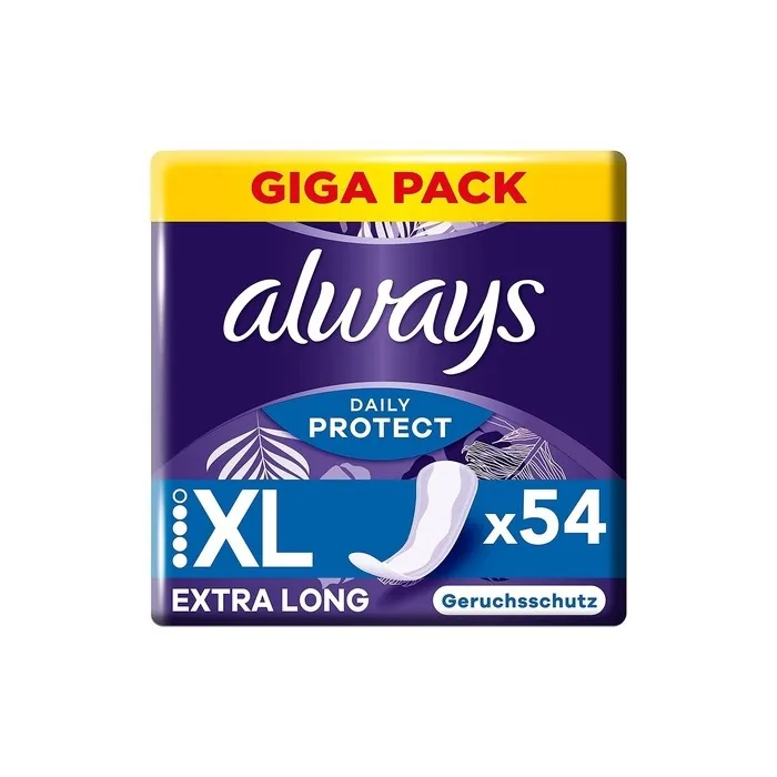 Always Dailies Long Plus Extra Protect Damen Slipeinlagen 54 Binden Fresh Scent Breathable Flexible
