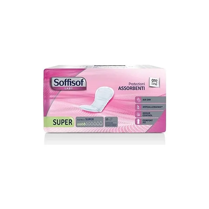 Soffisof Lady Super Absorbent Sanitary Pads 15 Pieces