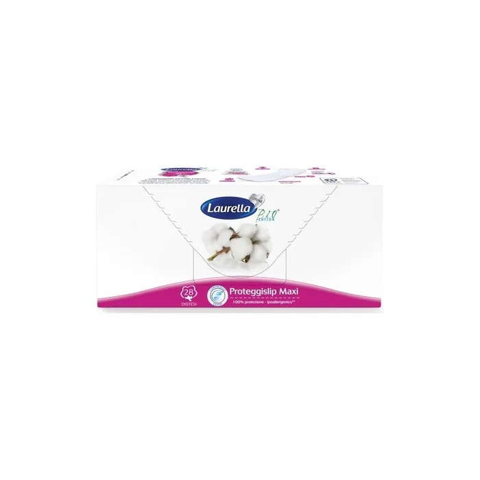 Laurella Organic Cotton Maxi Panty Liners 28 Pcs