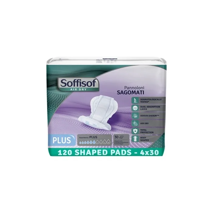 Soffisof Air Dry Shaped Pads Plus Extra Super Maxi & Maxi Plus