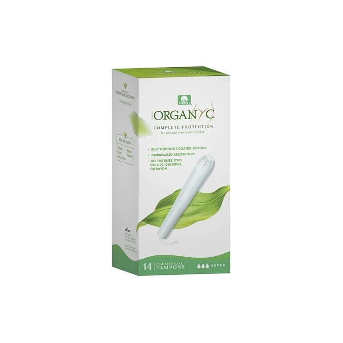 Organyc Organic Cotton Tampons with Applicator Super