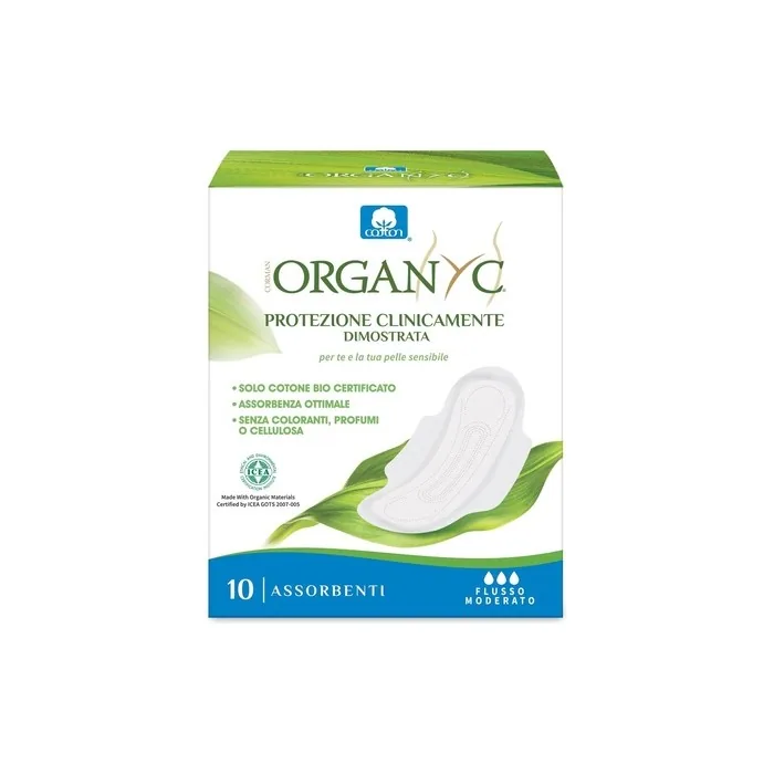 Organyc Moderate Flow Pads 10 Pack