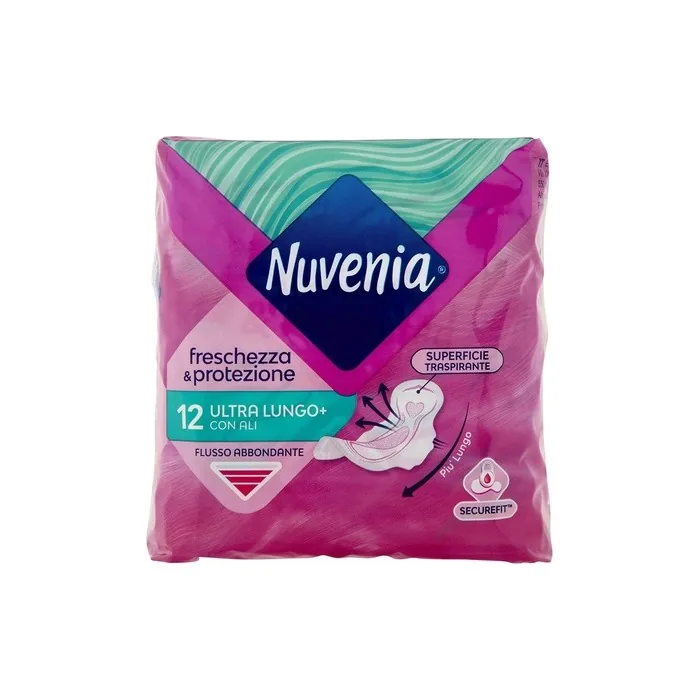 Nuvenia Absorbent Ultra Slim, Absorbent Super Long, With Wings 12