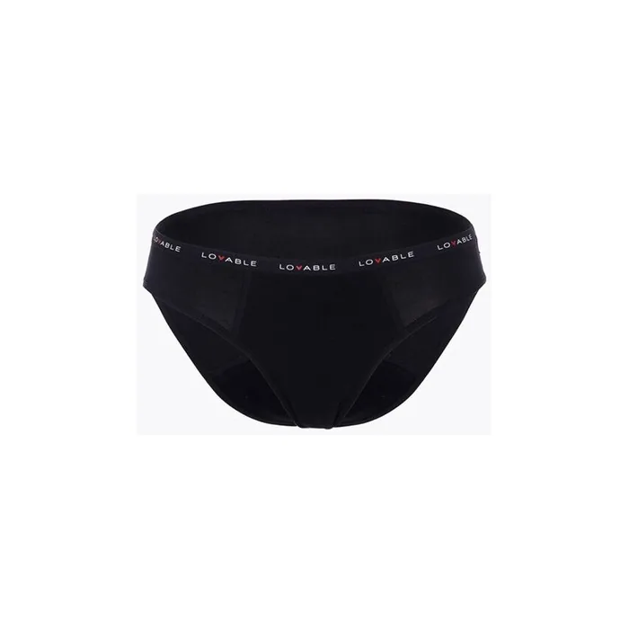 Lovable Period Panties High Waist Black for Medium Flow Size Large