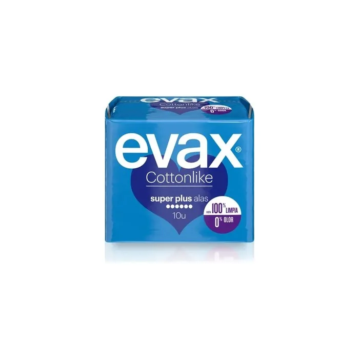 Evax Evax Cottonlike Super Plus With Wings 10 Units