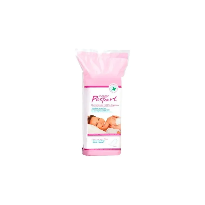 Indasec Indasec Postpartum Feminine Hygiene Pads With Wings