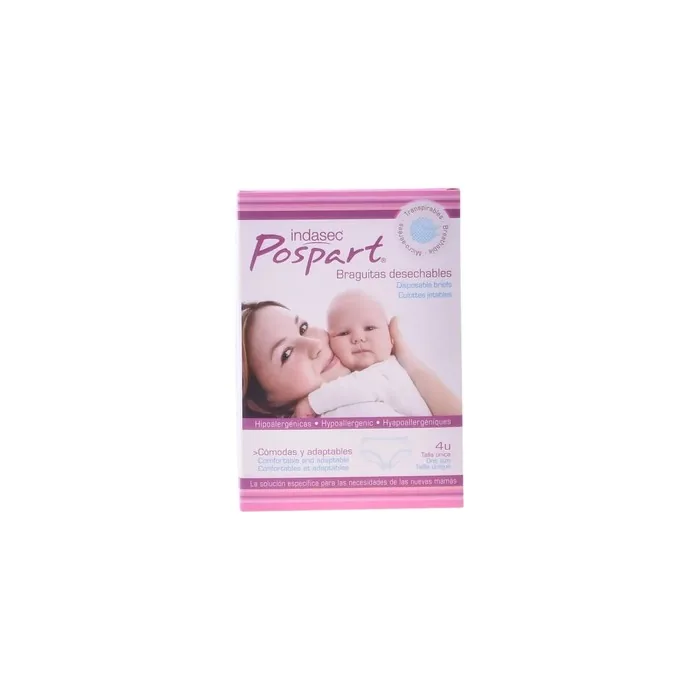 Indasec Indasec Pospart Single Size Disposable Panties 4 Units