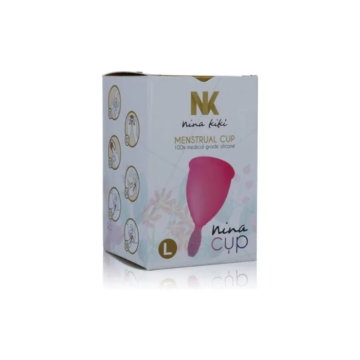 Nina Kiki Menstrual Cup Size L Pink