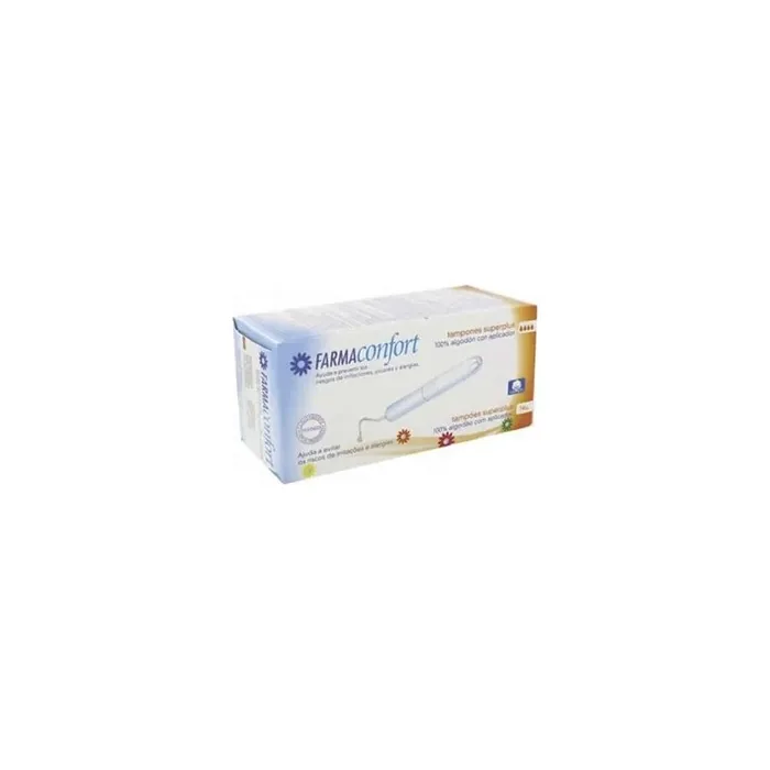 Farmaconfort Cotton Tampons With Applicator Size Superplus 14 Units
