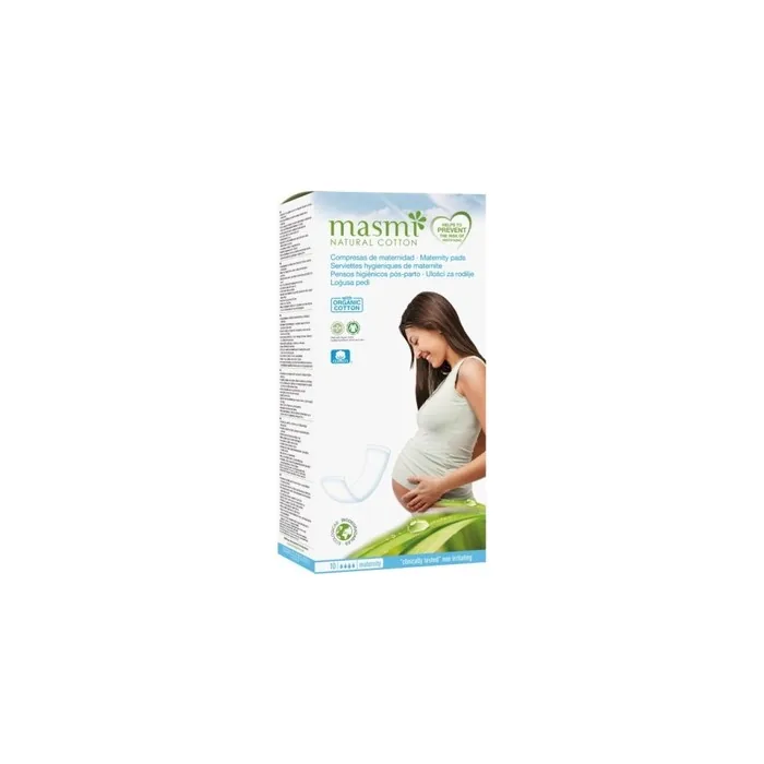 Masmi Natural Cotton Postpartum Pads Made Of Organic Cotton - 10 Pieces